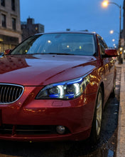 Load image into Gallery viewer, BMW 5 Series E60 Snake Eye LED Headlight Assembly with Dual-Color DRL 2003 - 2010