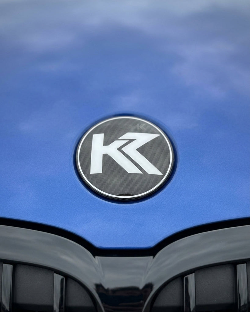 BMW Hood, Trunk & Steering Wheel Emblem Roundel Overlays – Carbon Fiber