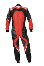 Load image into Gallery viewer, OMP KS-3X ART OVERALL FIA 8877-2022 (KIDS) BLUE / RED SZ 120