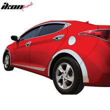 Load image into Gallery viewer, 2011-2016 Hyundai Elantra 4-Door Chrome 4PCS Lower Door Molding ABS