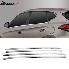 Load image into Gallery viewer, 2016-2017 Hyundai Tucson Chrome 4PC Window Molding Trim Sill Seal Belt