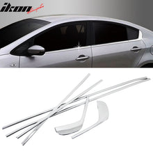 Load image into Gallery viewer, 2014 Kia Forte 4-Door Chrome 4PCS Window Molding Trim Sill Seal Belt