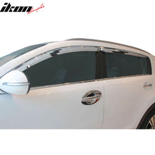 Load image into Gallery viewer, 2011-2013 Kia Sportage Chrome 4PCS Window Molding Trim Sill Seal Belt