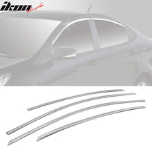Load image into Gallery viewer, 2011-2015 Hyundai Accent 4-Door Chrome 4PCS Window Top Molding ABS