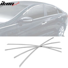 Load image into Gallery viewer, 2011-2013 Hyundai Sonata Chrome 4PCS RH LH Window Top Molding Trim ABS