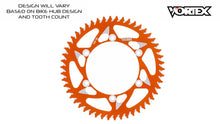 Load image into Gallery viewer, Vortex Racing 32 Tooth 520 Rear Sprocket - Orange