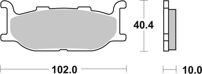 Brembo OE 91-92 Yamaha FZX Zeal 250cc Sinter Brake Pad - Front