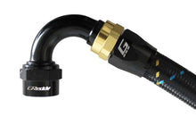 Load image into Gallery viewer, GReddy AN16 120 DEGREE HOSE END SWIVEL BLACK/GOLD ANODIZED