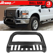 Load image into Gallery viewer, 2008-2010 Ford F250 F350 F450 F550 Super Duty 3" Black Bull Bar Steel