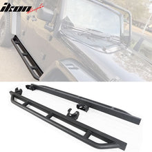 Load image into Gallery viewer, 2007-2018 Jeep Wrangler JK Textured  Iron Steel Black Side Step Bars