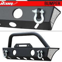 Load image into Gallery viewer, 2007-2017 Jeep Wrangler JK Front Bumper Guard Winch Plate Light Steel
