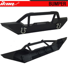 Load image into Gallery viewer, 2007-2017 Jeep Wrangler Front Bumper Guard  Hood Grill Stainless