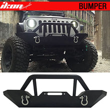 Load image into Gallery viewer, 2007-2017 Jeep Wrangler Front Bumper Guard  Hood Grill Stainless