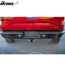 Load image into Gallery viewer, 2015-2022 Ford F150 Textured Black Rear Bumper Guard LED Lights Lamp