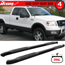 Load image into Gallery viewer, Fits 04-08 Ford F150 Super Cab 4in Black Oval Curved Running Boards