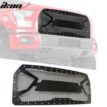 Load image into Gallery viewer, Fits 15-22 Ford F-150 Black Front Bumper Mesh Grille Guards
