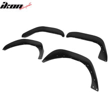 Load image into Gallery viewer, 2018-2023 Jeep Wrangler JL Flat Black Side Fender Flare Iron Steel 4PC