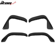 Load image into Gallery viewer, 2018-2023 Jeep Wrangler JL Flat Black Side Fender Flare Iron Steel 4PC