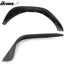 Load image into Gallery viewer, 2018-2023 Jeep Wrangler JL Flat Black Side Fender Flare Iron Steel 4PC
