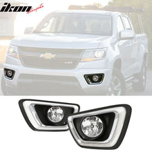 Load image into Gallery viewer, 2015-2022 Chevy Colorado GMC Canyon Black Fog Lights Lamps ABS Pair