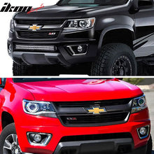 Load image into Gallery viewer, 2015-2022 Chevy Colorado GMC Canyon Black Fog Lights Lamps ABS Pair