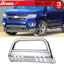 Load image into Gallery viewer, 2015-2017 Chevy Colorado Stainless Steel Chrome Bull Bar Grille Guard