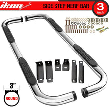 Load image into Gallery viewer, 1984-2001 Jeep Cherokee 3" Steel Side Step Running Boards Black Silver