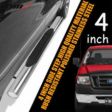 Load image into Gallery viewer, 2004-2008 Ford F150 Regular Cab 4" Oval Chrome Running Board Stainless