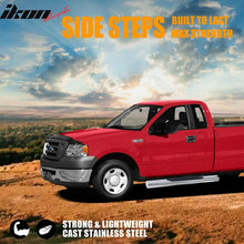 Load image into Gallery viewer, 2004-2008 Ford F150 Regular Cab 4" Oval Chrome Running Board Stainless
