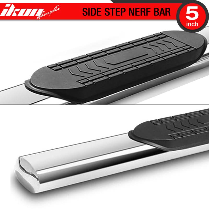2015-2022 Ford F150 Super Crew Cab 5" Oval Running Board Stainless