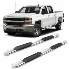 Load image into Gallery viewer, 2007-2018 Chevy Silverado Crew Cab 5" Oval Running Board Stainless