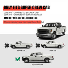 Load image into Gallery viewer, 2015-2022 Ford F150 F250 Super Duty Crew Cab 5" Silver Running Boards