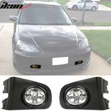 Load image into Gallery viewer, 2001-2003 Honda Civic Black Housing Clear Lens Fog Lights Lamp Pair