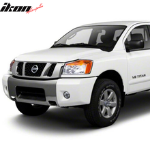 Load image into Gallery viewer, 2004-2014 Nissan Titan OE Clear Chrome Fog Lights Lamps ABS Housing