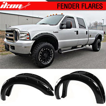 Load image into Gallery viewer, Fit 99-07 F250 F350 Super Duty Pocket Smooth Black ABS Fender Flares