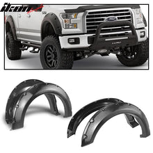 Load image into Gallery viewer, 2015-2022 Ford F150 Pocket Riveted Style Textured Fender Flares ABS