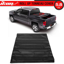 Load image into Gallery viewer, 2014-2017 Chevy Silverdo Roll Lock Soft Tonneau Cover Black 5.8ft Bed