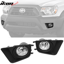 Load image into Gallery viewer, 2012-2015 Toyota Tacoma OEM Style Clear Len Front Bumper Fog Light ABS