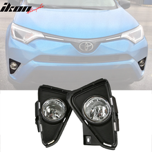 Load image into Gallery viewer, 2016-2019 Toyota RAV4 OEM Style Clear Lens Front Bumper Fog Light ABS