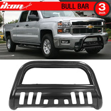 Load image into Gallery viewer, 2007-2014 Silverado Sierra 2500 3500HD 3" Tublar Black Bull Bar Steel
