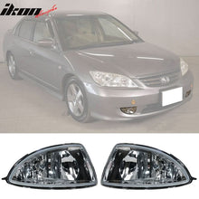 Load image into Gallery viewer, 2004-2005 Honda Civic Factory Front Bumper Fog Lights Lamps Clear Lens