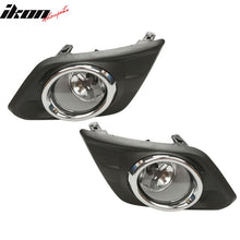 Load image into Gallery viewer, 2014-2016 Nissan Rogue Chrome Fog Lighs w/ Bulb Switch Bezel Pair
