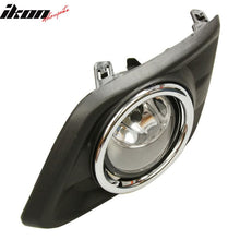 Load image into Gallery viewer, 2014-2016 Nissan Rogue Chrome Fog Lighs w/ Bulb Switch Bezel Pair