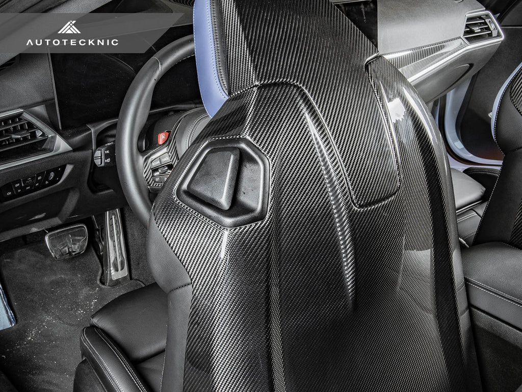 AutoTecknic Dry Carbon Full Seat Back Cover Set - G42 M240I