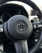 Load image into Gallery viewer, BMW Hood, Trunk &amp; Steering Wheel Emblem Roundel Overlays – Carbon Fiber