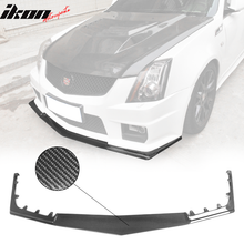 Load image into Gallery viewer, 2009-2015 Cadillac CTS V HEN Style Front Bumper Lip Carbon Fiber