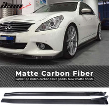Load image into Gallery viewer, 2010-2013 Infiniti G37 V36 JC Style Side Skirts Extension Carbon Fiber