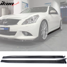 Load image into Gallery viewer, 2010-2013 Infiniti G37 V36 JC Style Side Skirts Extension Carbon Fiber