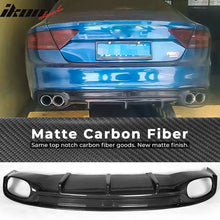 Load image into Gallery viewer, 2012-2014 Audi A7 S Line OE Style Rear Bumper Diffuser Carbon Fiber
