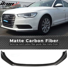 Load image into Gallery viewer, 2012-2015 Audi A6 C7 Facelift JC Style Front Bumper Lip Carbon Fiber